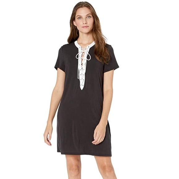 Profile by Gottex Womens Lace Up V-Neck Cover-up - Picture 1 of 7